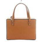 Loewe Postal Small Bag Hand Anagram Logo Solid Leather Brown — view 3