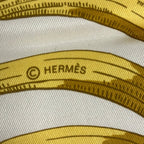 Hermes Scarf Carre 70 Ivory Light Pink Multi Vintage Tigre Royal — view 2