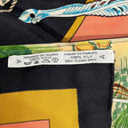 Hermes Scarf Carre 90 Pink Black Multi Bri SE de Charme — view 3