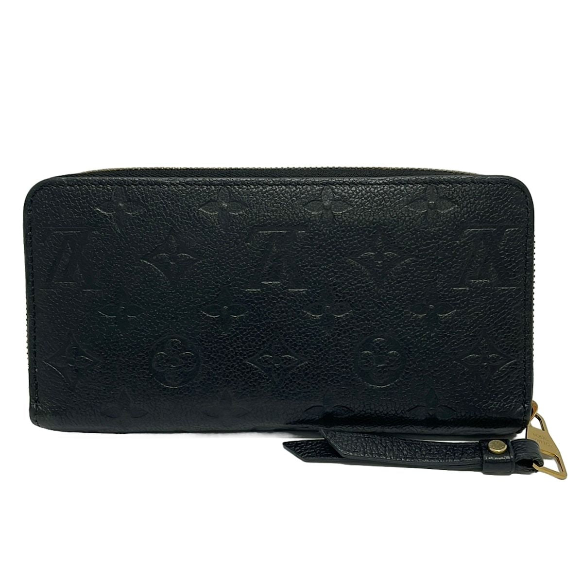 Louis Vuitton Wallet Monogram Empreinte Zippy Noir Leather — view 2
