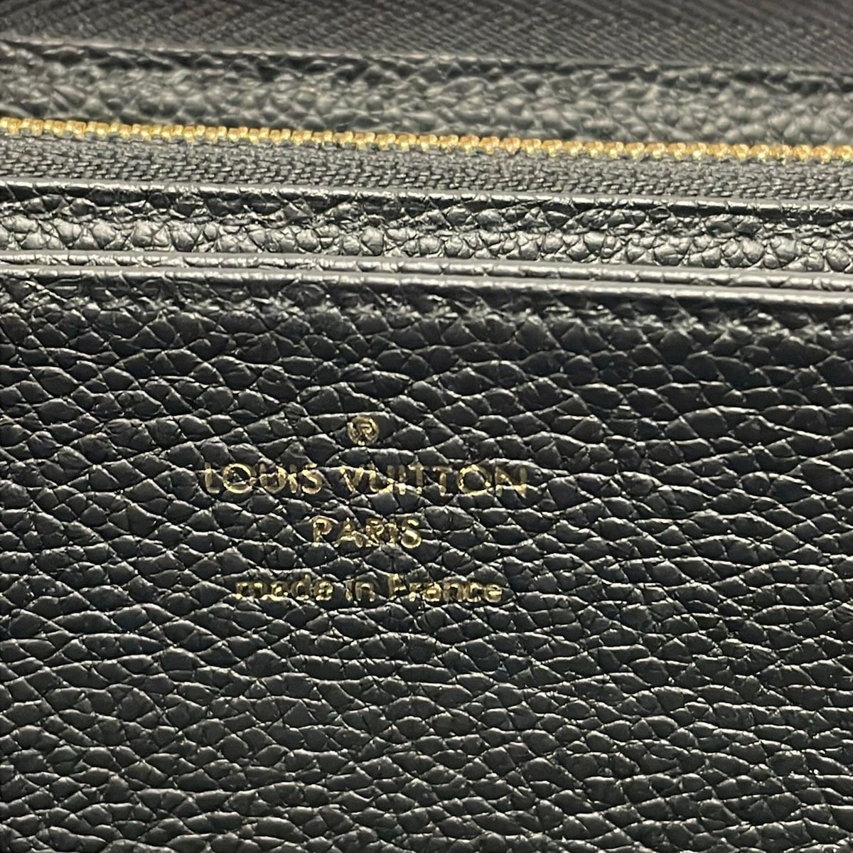 Louis Vuitton Wallet Monogram Empreinte Zippy Noir Leather — view 5
