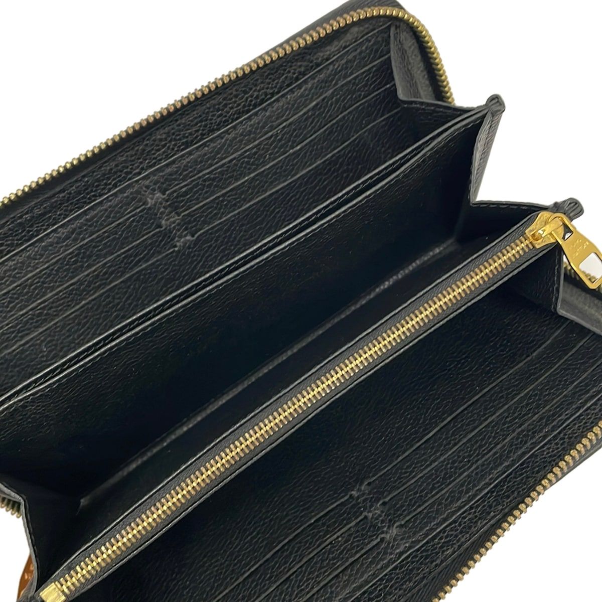 Louis Vuitton Wallet Monogram Empreinte Zippy Noir Leather — view 3