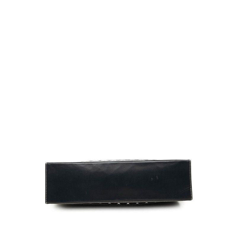 Saint Laurent Tote 2-Way Shoulder Bag Navy Leather — view 3