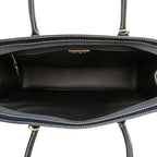 Saint Laurent Tote 2-Way Shoulder Bag Navy Leather — view 4