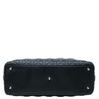 Dior Cannage Lady Dior Large 2-Way Shoulder Bag Black Leather — view 3