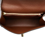 Louis Vuitton Monogram Malesherbes Handbag Brown Leather — view 6