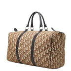 Dior Trotter Boston Bag Beige Brown Canvas Leather — view 2