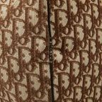 Dior Trotter Boston Bag Beige Brown Canvas Leather — view 8