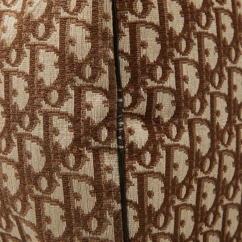 Dior Trotter Boston Bag Beige Brown Canvas Leather — view 8