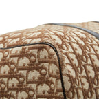 Dior Trotter Boston Bag Beige Brown Canvas Leather — view 5