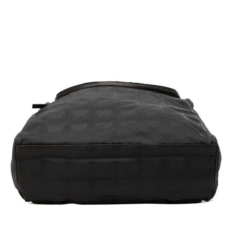 Chanel New Travel Line CC Logo Backpack Black Nylon — view 3