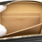Chanel CC Logo Quilted Camera Bag Chain Black Gold Lambskin — view 5