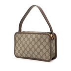 Gucci GG Supreme Sherry Line Ophidia Handbag Beige Brown Leather — view 2