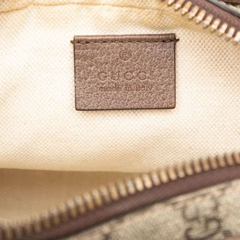 Gucci GG Supreme Sherry Line Ophidia Handbag Beige Brown Leather — view 5