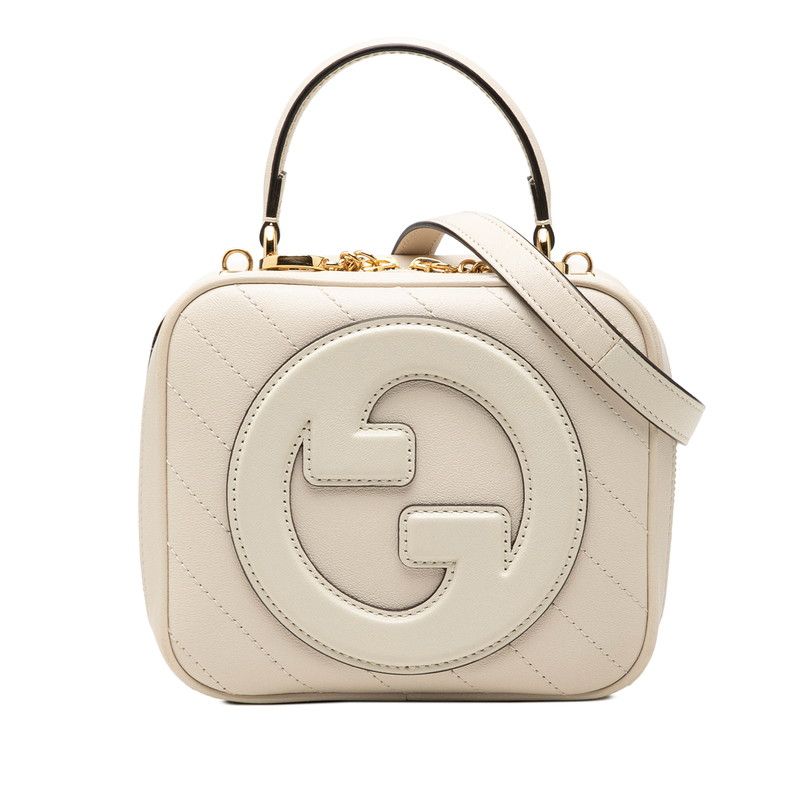 Gucci Blondie 2-Way Shoulder Bag Ivory Leather
