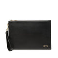 Gucci Horsebit Clutch Black Gold Leather