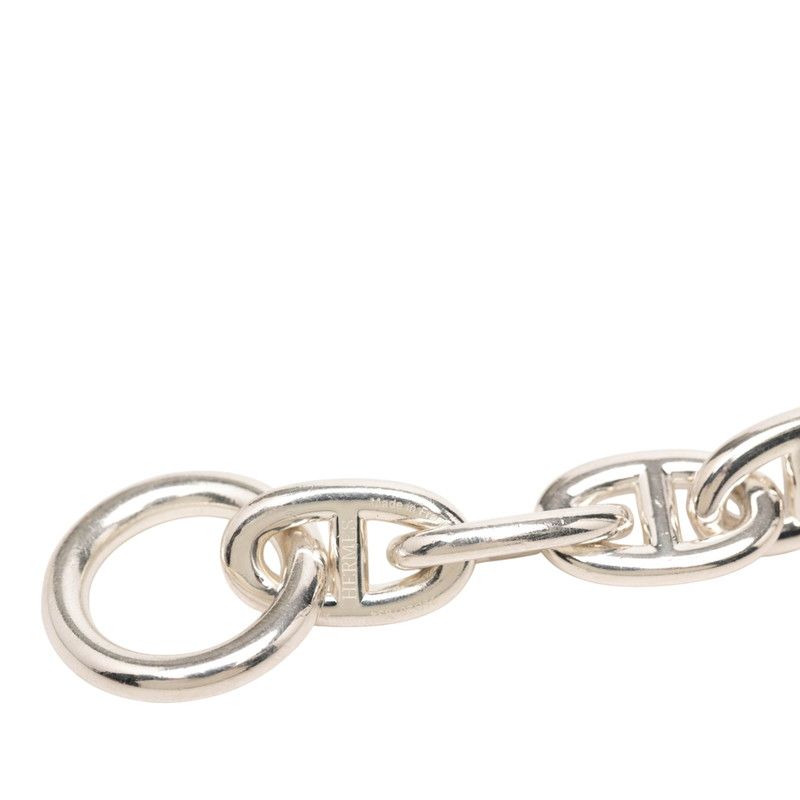 Hermes Chaine D'ancre TGM 10 Links Chain Bracelet Silver — view 5
