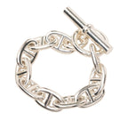 Hermes Chaine D'ancre TGM 10 Links Chain Bracelet Silver — view 2