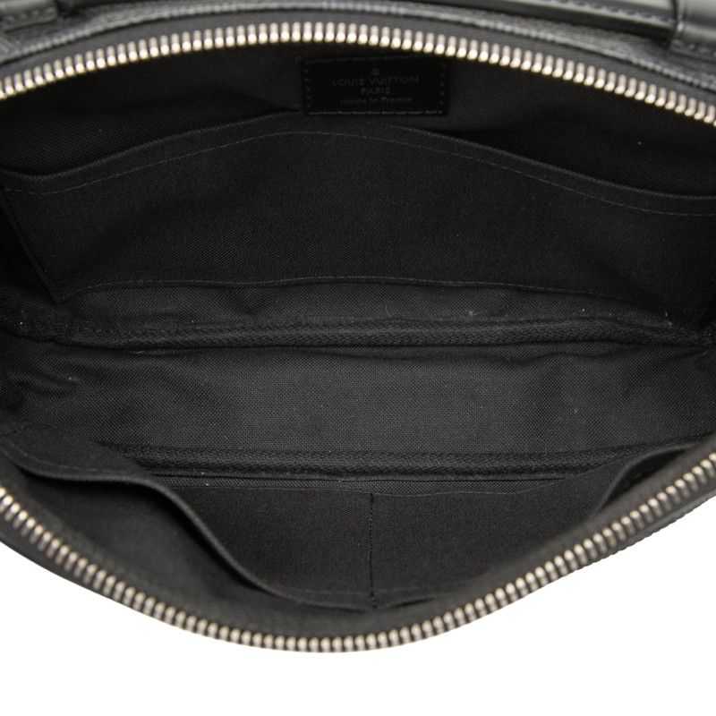 Louis Vuitton Damier Graphite Ambler Belt Bag Black Gray Leather — view 4
