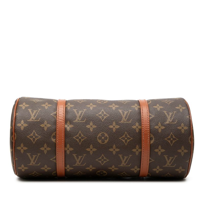 Louis Vuitton Monogram Papillon 30 Former Handbag Brown Leather — view 3