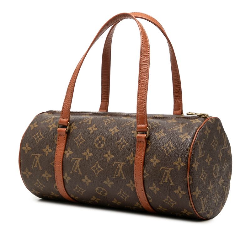 Louis Vuitton Monogram Papillon 30 Former Handbag Brown Leather — view 2