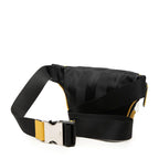Fendi Belt Bag Black Yellow Nylon Leather — view 2
