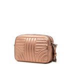 Prada Logo Quilted Chain Shoulder Bag Pink Leather — view 2