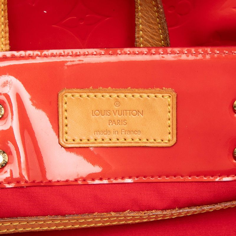 Louis Vuitton Monogram Vernis Reade MM Tote Bag Rouge Patent Leather — view 5