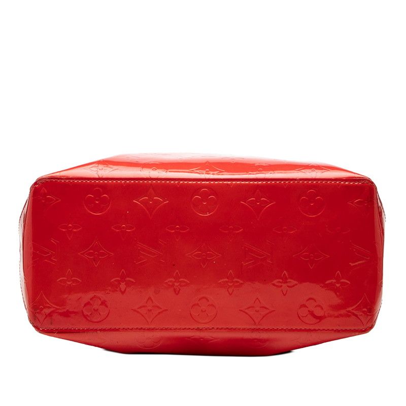 Louis Vuitton Monogram Vernis Reade MM Tote Bag Rouge Patent Leather — view 3