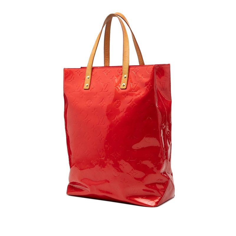 Louis Vuitton Monogram Vernis Reade MM Tote Bag Rouge Patent Leather — view 2