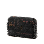 Chanel Mini Quilted CC Logo Chain Shoulder Bag Pochette Black Multicolor Gold — view 2