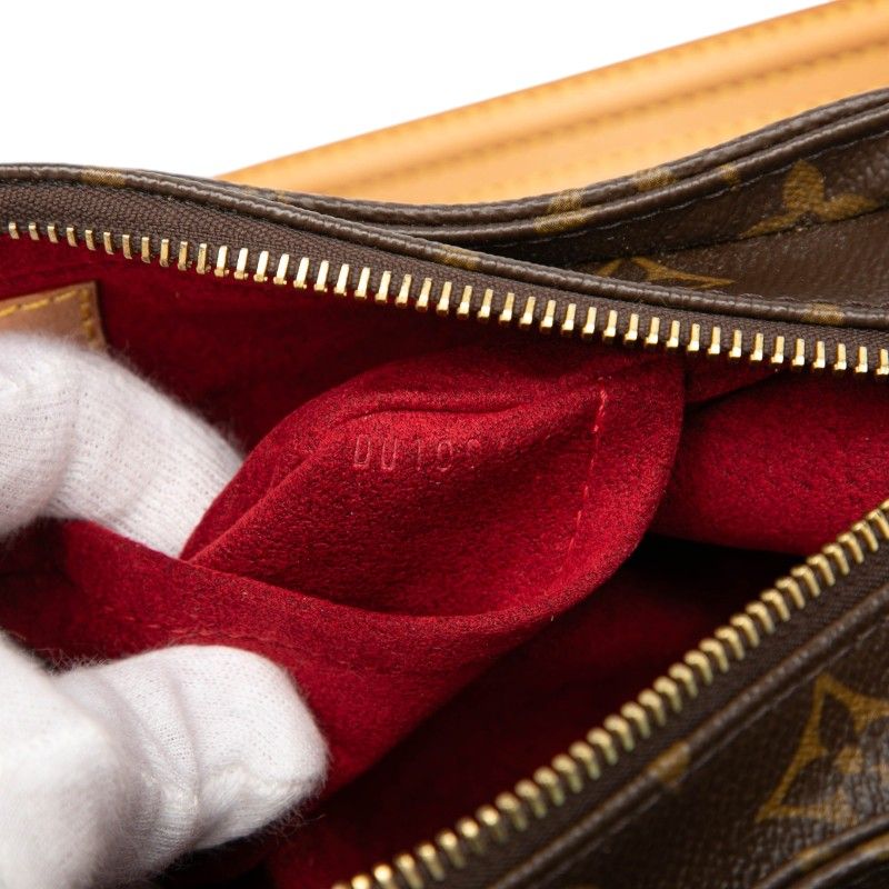 Louis Vuitton Monogram Viva-Cite MM Shoulder Bag Brown Leather — view 6