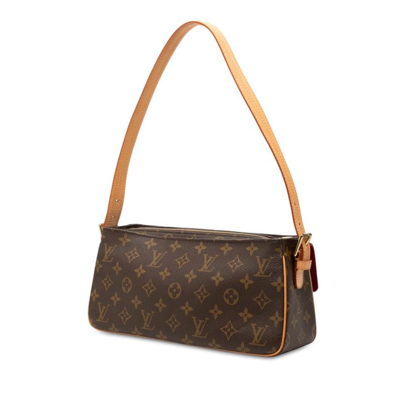 Louis Vuitton Monogram Viva-Cite MM Shoulder Bag Brown Leather — view 2