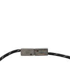 Louis Vuitton Bracelet LV Satellite Logo Plate Silver Black Nylon Metal — view 6