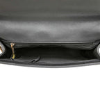 Chanel CC Logo Boy 28 Chain Shoulder Bag Black Gold Lambskin — view 4