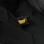 Chanel CC Logo Boy 28 Chain Shoulder Bag Black Gold Lambskin — view 6