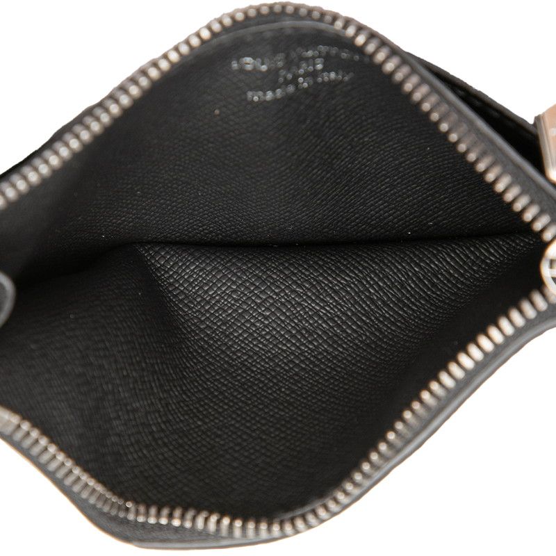 Louis Vuitton Monogram Eclipse Reverse Coin Card Holder Purse Case Fragment — view 4