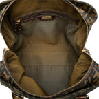 Fendi Zucca Handbag Brown Canvas Leather — view 8