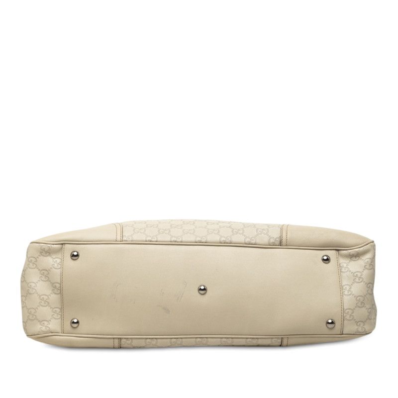 Gucci Guccissima Tote Shoulder Bag White Leather — view 3