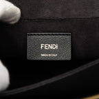 Fendi Canai Chain Shoulder Bag Black Leather — view 5