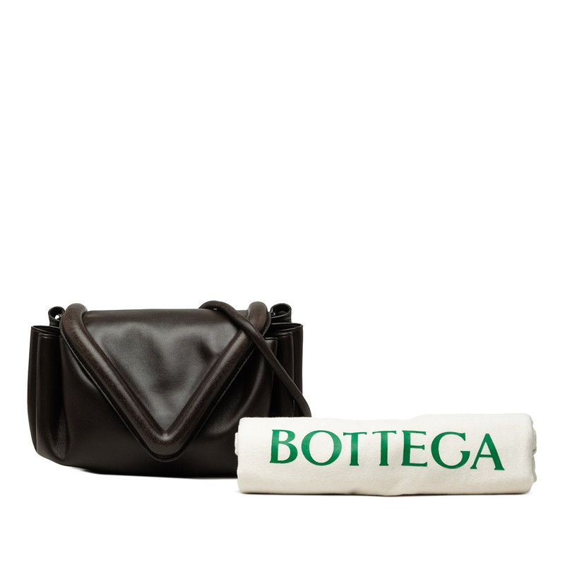Bottega Veneta Beak Crossbody Shoulder Bag Brown Leather — view 6