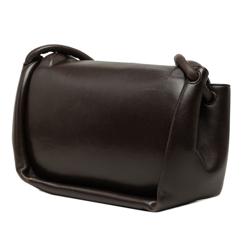 Bottega Veneta Beak Crossbody Shoulder Bag Brown Leather — view 2
