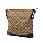 Gucci GG Canvas Crossbody Shoulder Bag Beige White — view 2