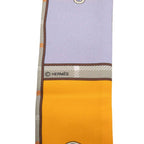 Hermes Twilly Camaille Camails Scarf Gray Multicolor Silk — view 3