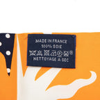 Hermes Twilly Astrology Dot Astrologie a Pois Scarf Orange Navy Silk — view 5