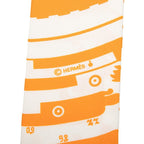 Hermes Twilly Astrology Dot Astrologie a Pois Scarf Orange Navy Silk — view 3