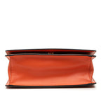 Prada Saffiano Chain Shoulder Bag Crossbody Orange Leather — view 3