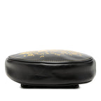 Gucci Round Backpack Black Yellow Leather — view 3