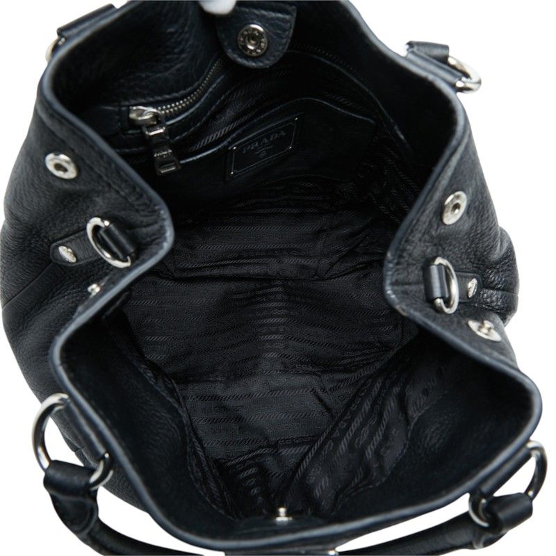 Prada Handbag Black Leather — view 8