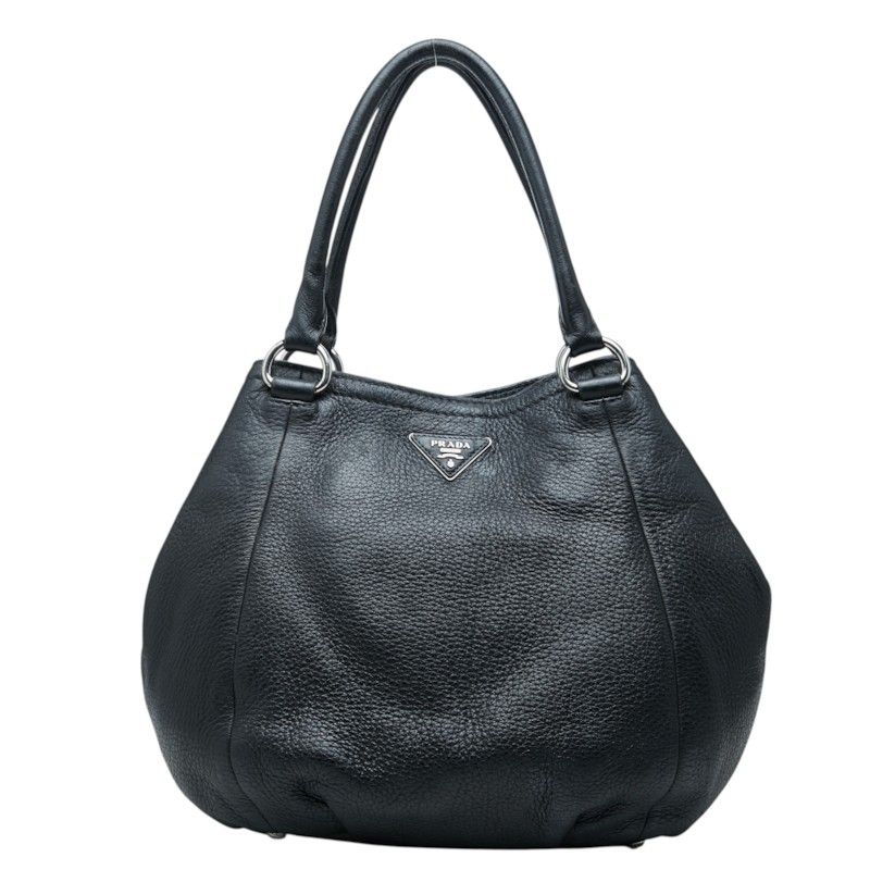 Prada Handbag Black Leather